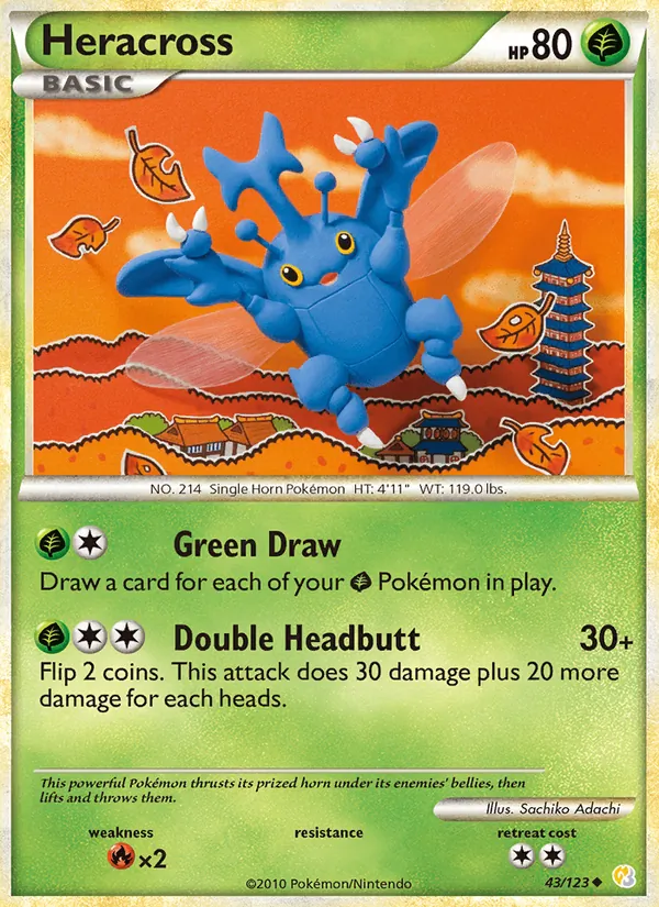 Heracross, HeartGold & SoulSilver 043/123
