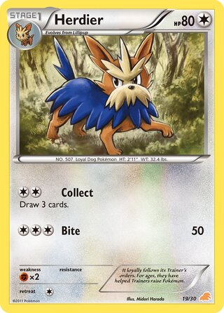 Herdier, BW trainer Kit (Excadrill) 019/030
