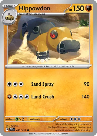 Hippowdon, Prismatic Evolutions 053/131