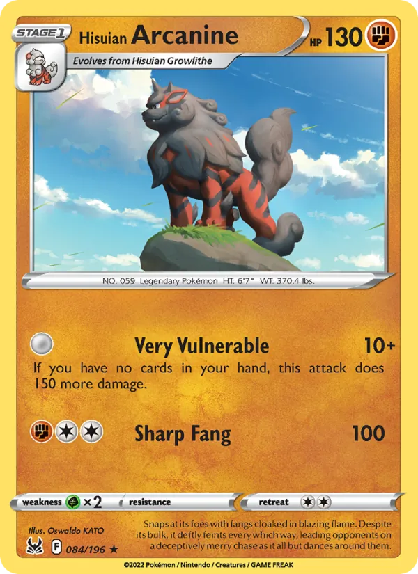 Hisuian Arcanine, Lost Origin 084/196