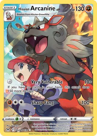 Hisuian Arcanine, Lost Origin Trainer Gallery TG08/30