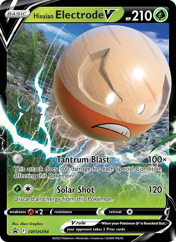 Hisuian Electrode V, SWSH Black Star Promos SWSH294/307