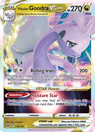 Hisuian Goodra VSTAR, Play! Pokémon Prize Pack Series Four 136/196