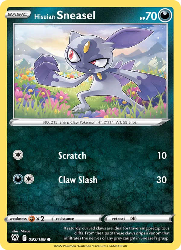 Hisuian Sneasel, Astral Radiance 092/189