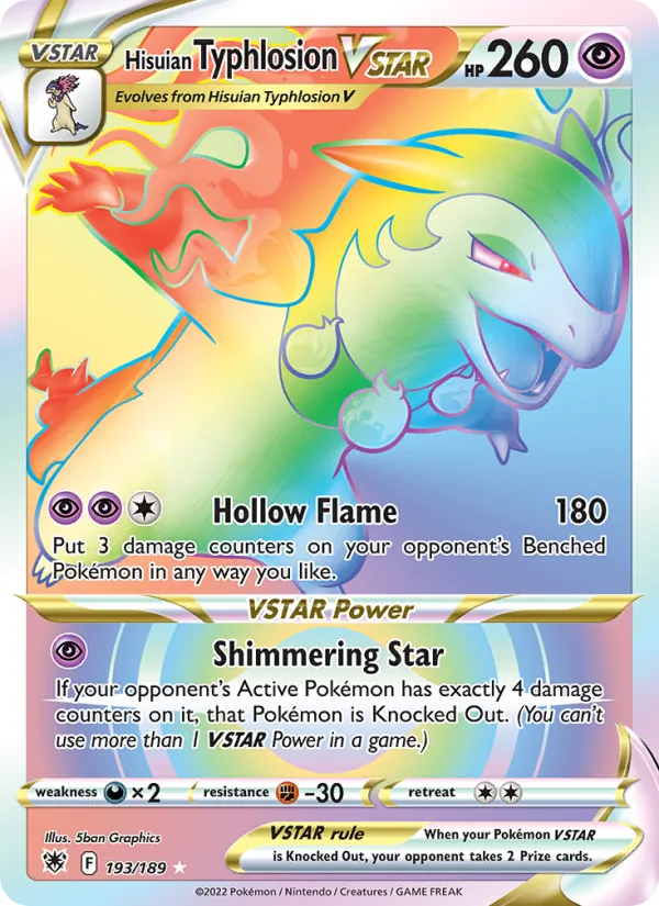 Hisuian Typhlosion VSTAR, Astral Radiance 193/189