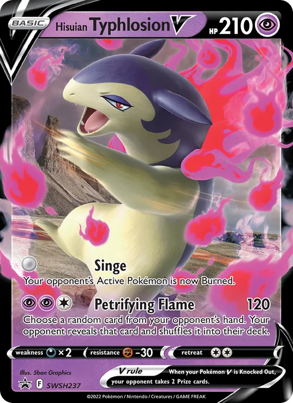Hisuian Typhlosion V, SWSH Black Star Promos SWSH237/307