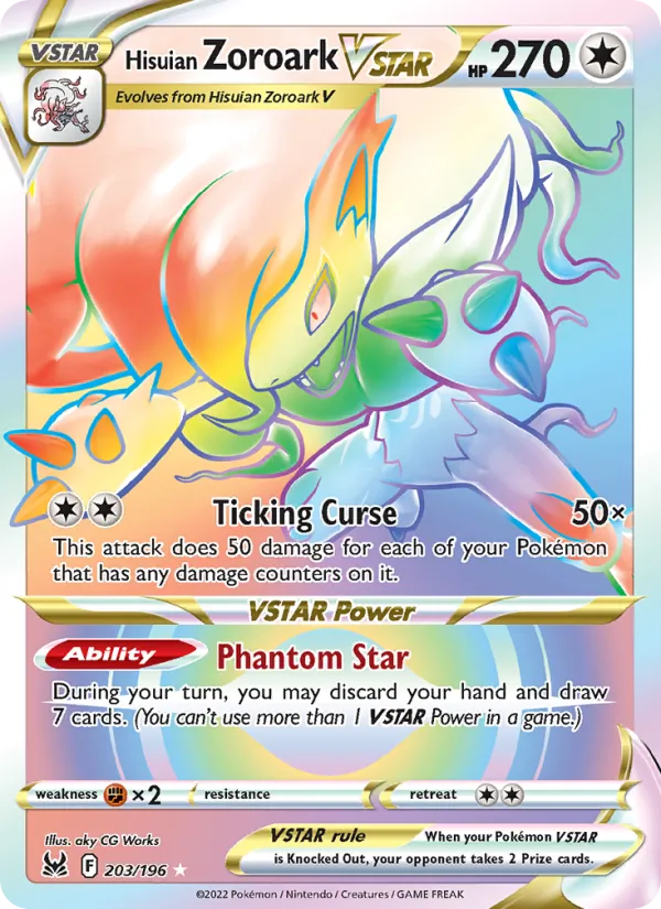 Hisuian Zoroark VSTAR, Lost Origin 203/196