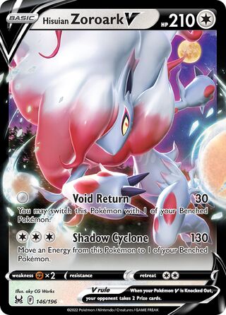 Hisuian Zoroark V, Play! Pokémon Prize Pack Series Three 146/196