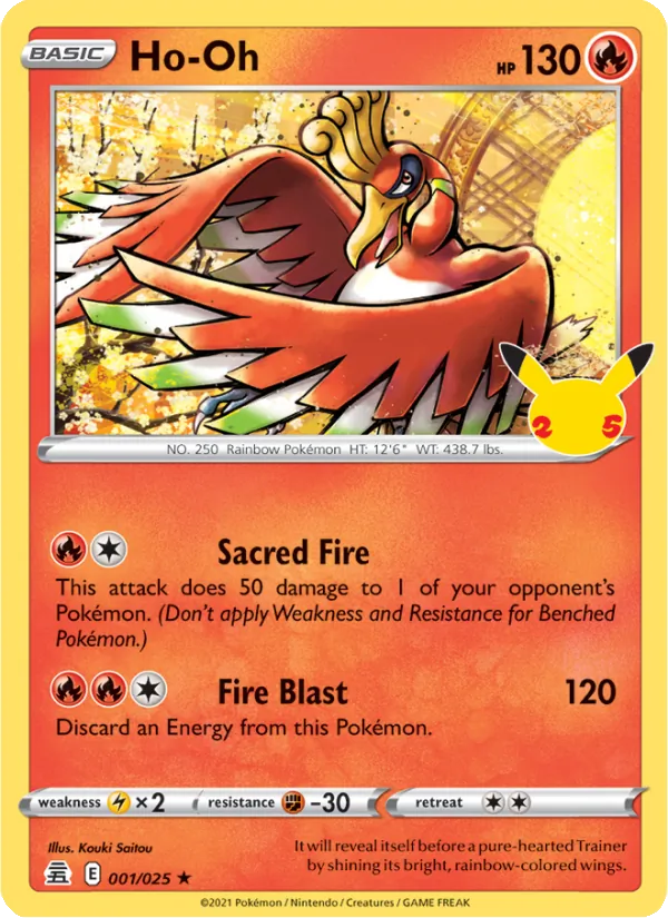Ho-Oh, Celebrations 001/025