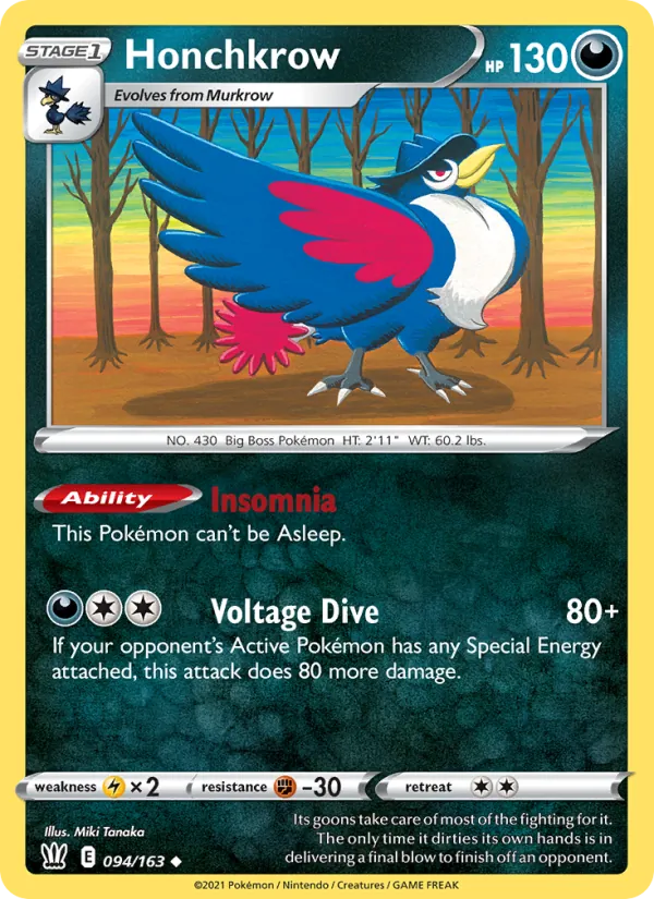 Honchkrow, Battle Styles 094/163