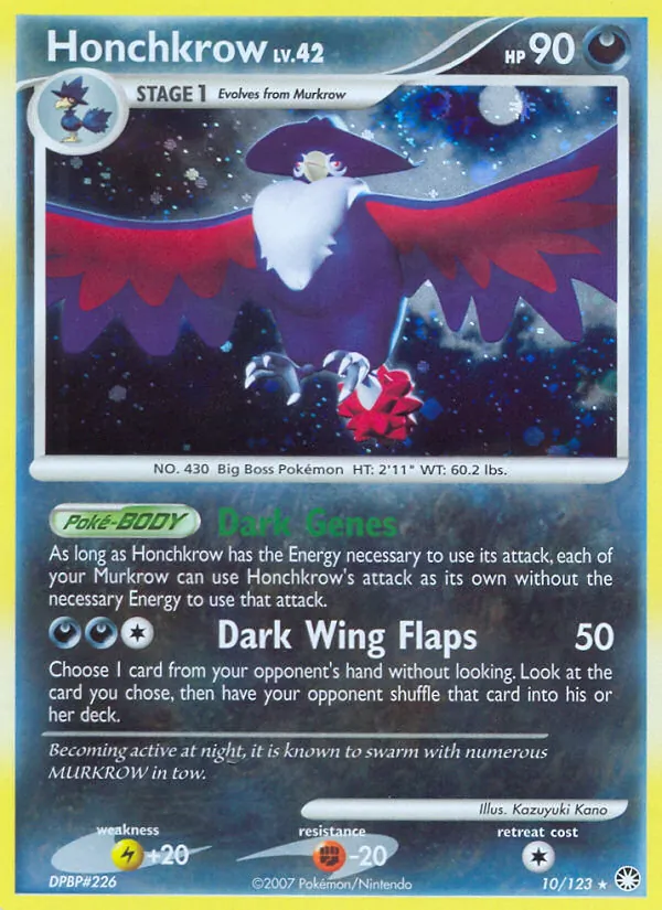 Honchkrow, Mysterious Treasures 010/123