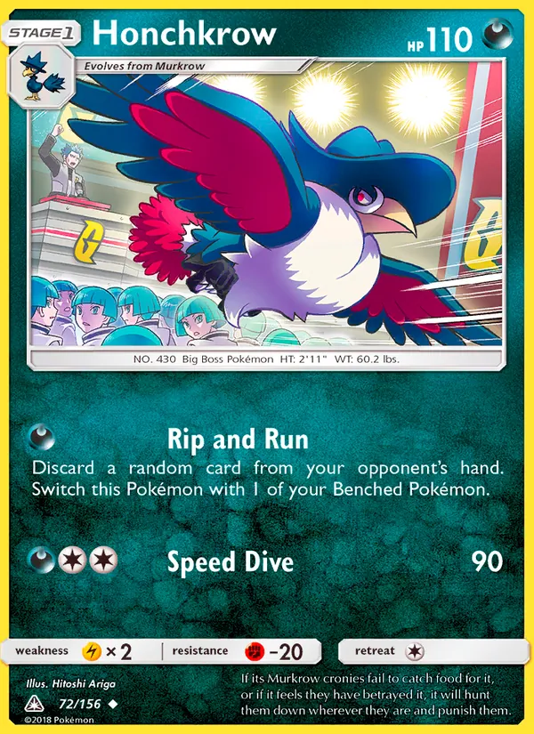 Honchkrow, Ultra Prism 072/156
