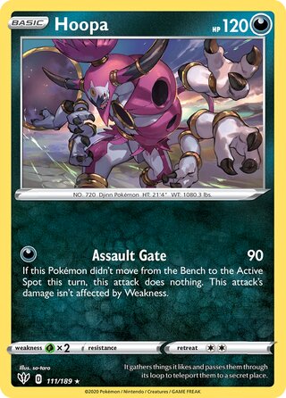 Hoopa, Play! Pokémon Prize Pack Series One 111/189