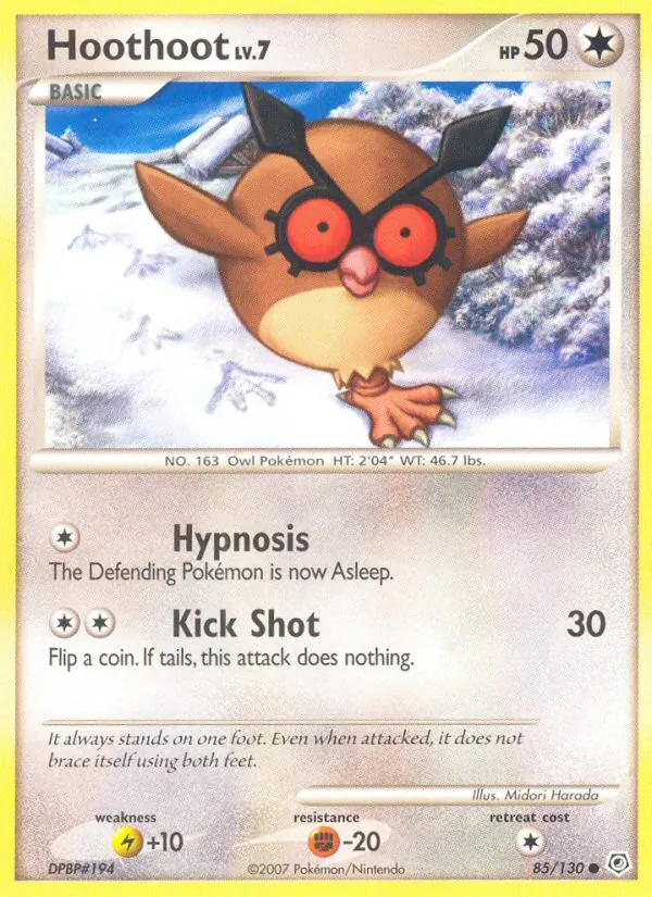 Hoothoot, Diamond & Pearl 085/130