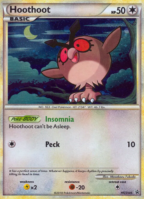Hoothoot, HeartGold & SoulSilver Promos HGSS05