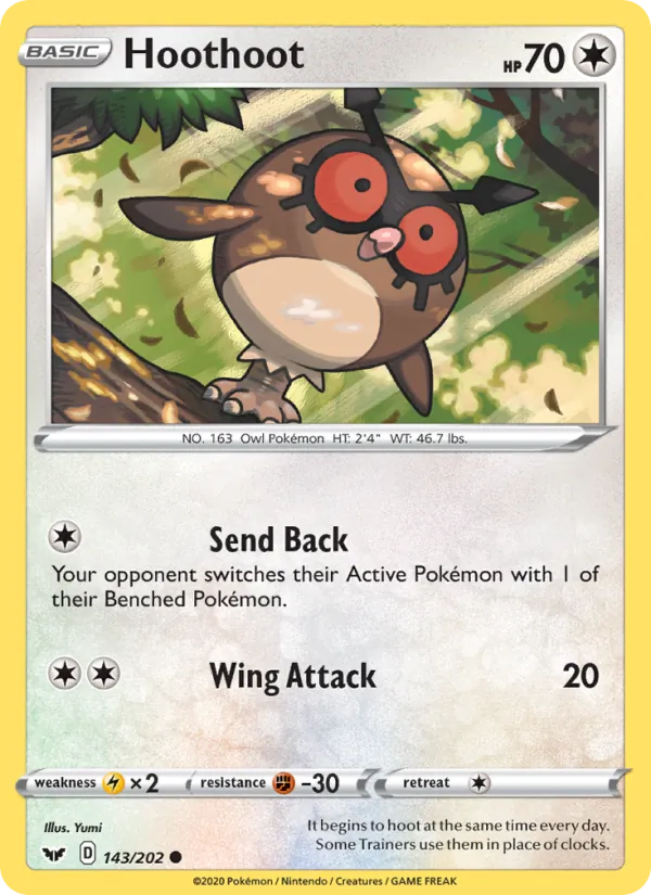 Hoothoot, Sword & Shield 143/202