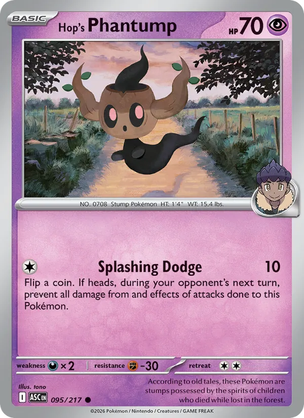Hop's Phantump, Ascended Heroes 095/217