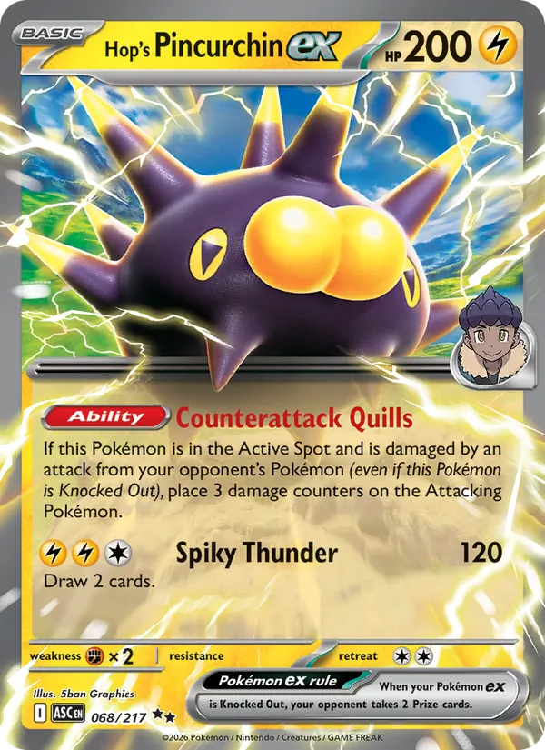 Hop's Pincurchin EX, Ascended Heroes 068/217