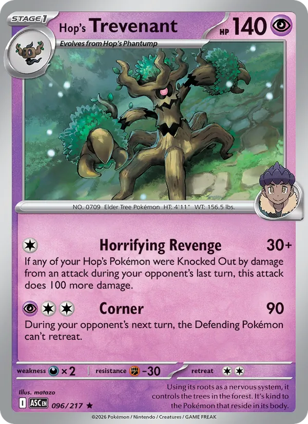 Hop's Trevenant, Ascended Heroes 096/217