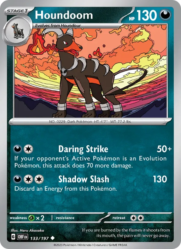 Houndoom, Obsidian Flames 133/197