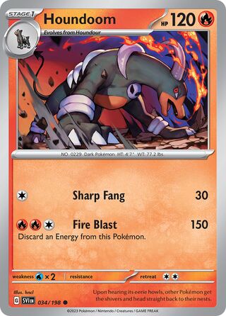 Houndoom, Battle Academy 2024 (Armarouge) 034/198