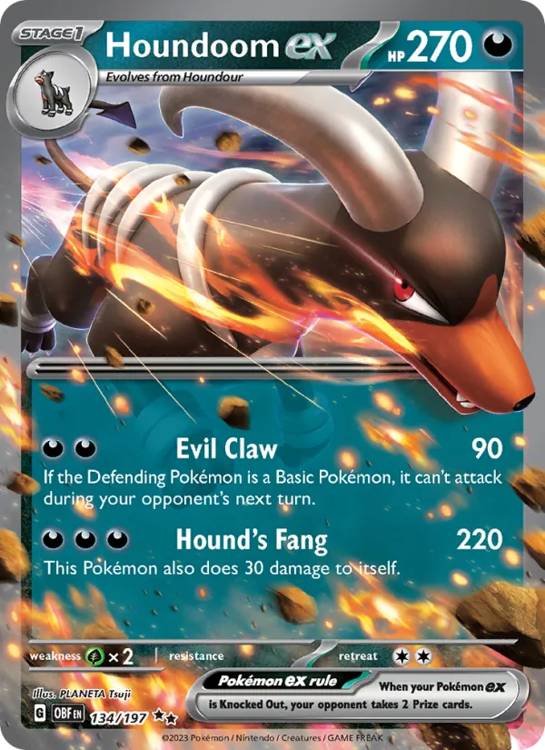 Houndoom EX, Obsidian Flames 134/197
