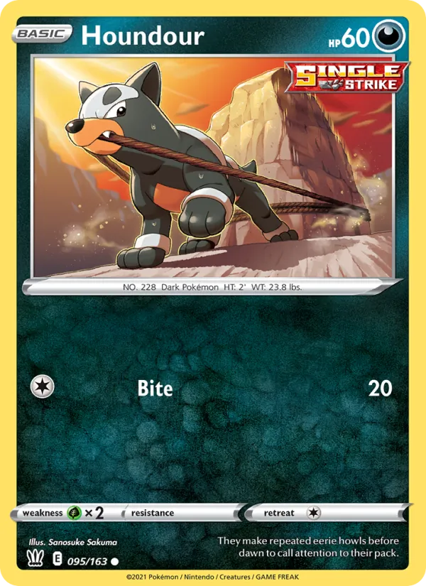 Houndour, Battle Styles 095/163