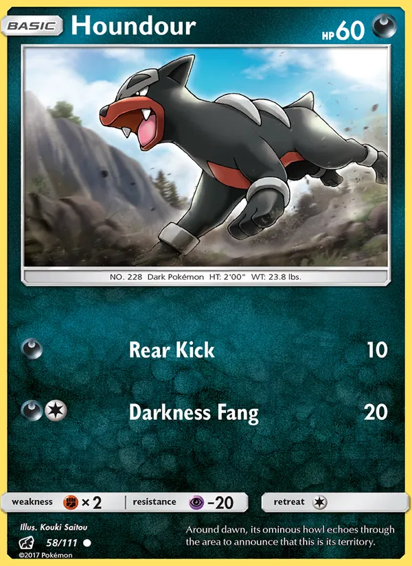 Houndour, Crimson Invasion 058/111