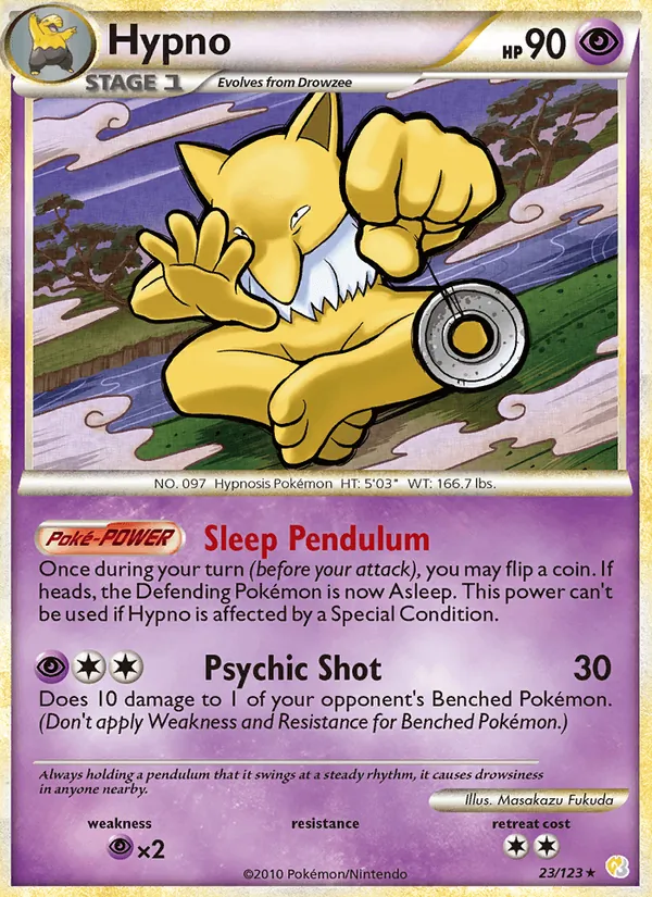 Hypno, HeartGold & SoulSilver 023/123