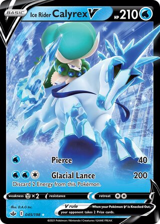 Ice Rider Calyrex V, WC Deck 2022 (Ice Rider Palkia) 045/198