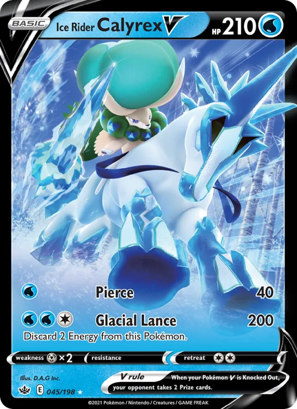 Ice Rider Calyrex V, Chilling Reign 045/198