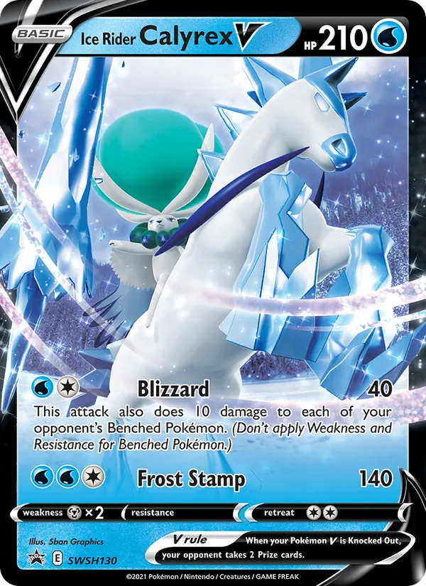 Ice Rider Calyrex V, SWSH Black Star Promos SWSH130/307