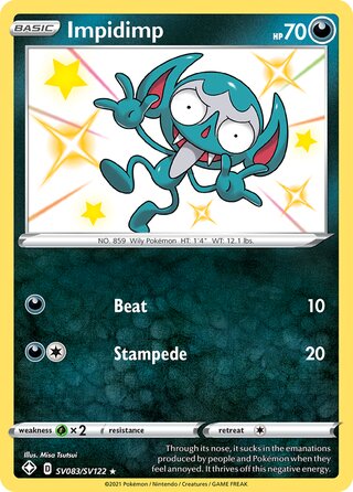 Impidimp, Shining Fates SV083/SV122