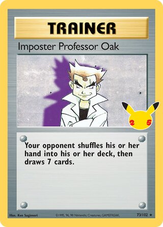 Imposter Professor Oak, Celebrations 073/102