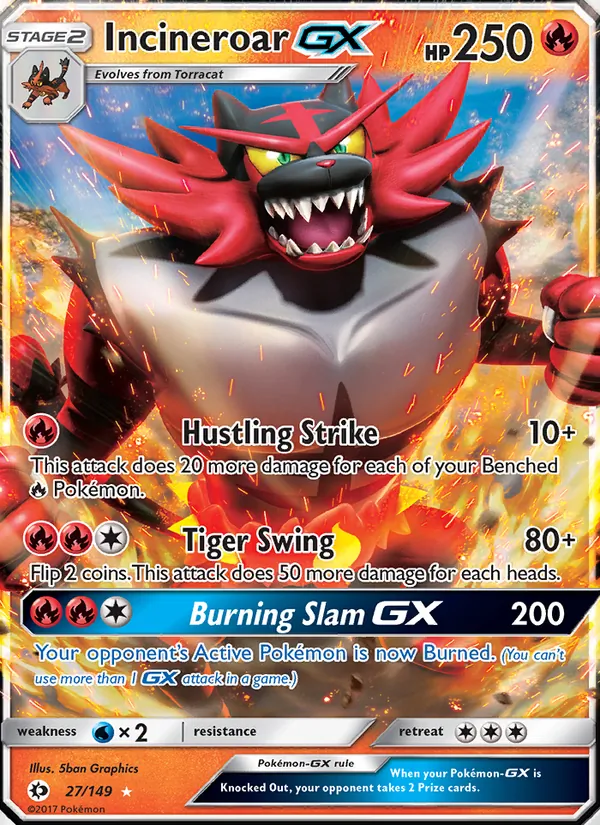 Incineroar GX, Sun & Moon 027/149