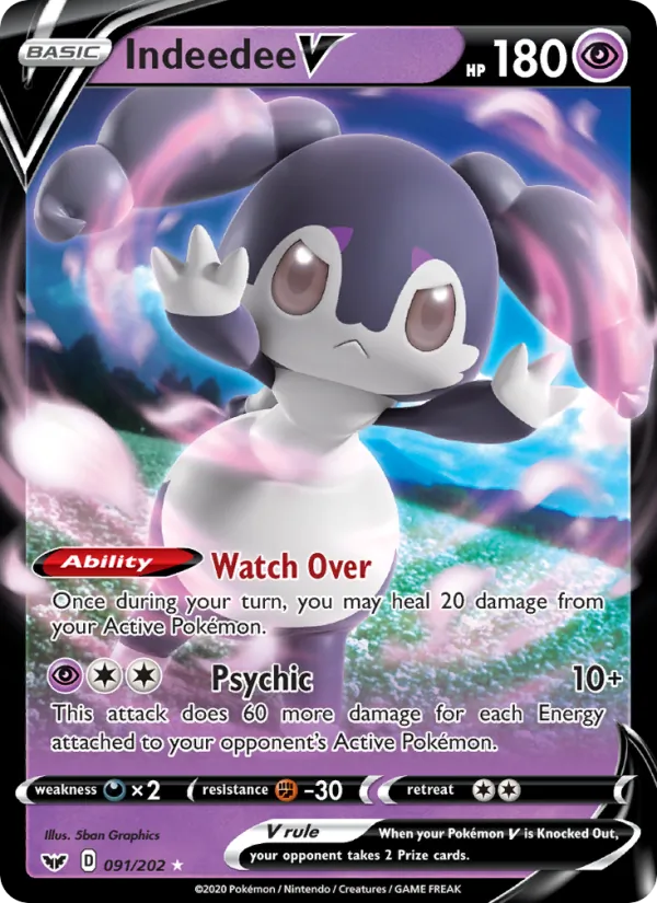 Indeedee V, Sword & Shield 091/202