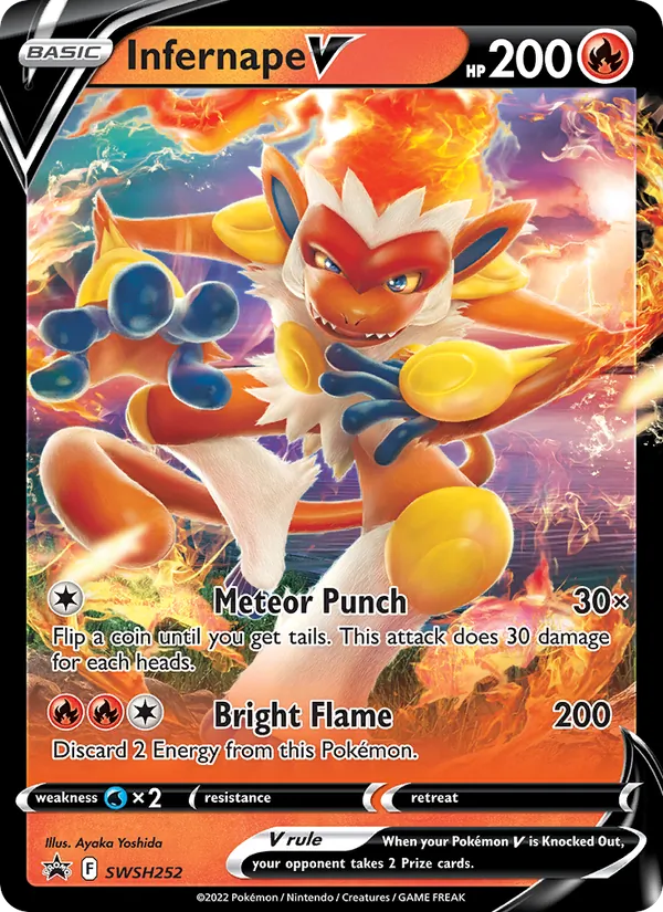 Infernape V, SWSH Black Star Promos SWSH252/307