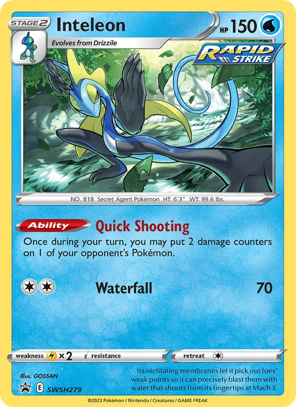 Inteleon, SWSH Black Star Promos SWSH279/307