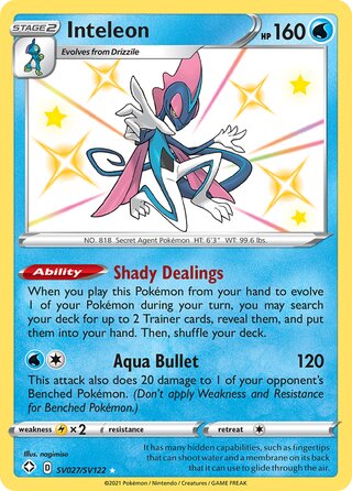 Inteleon, Shining Fates SV027/SV122
