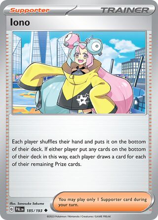Iono, Play! Pokémon Prize Pack Series Four 185/193