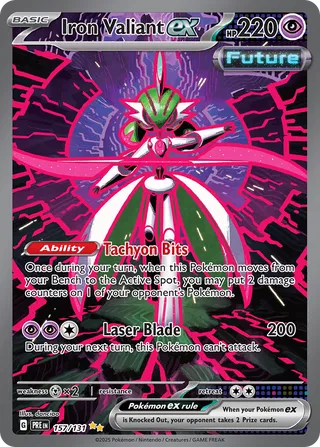 Iron Valiant EX, Prismatic Evolutions 157/131