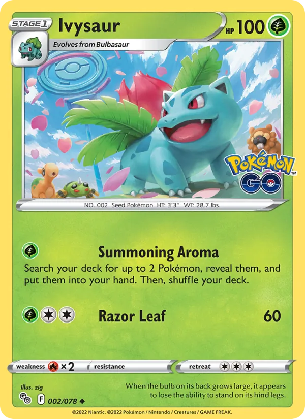 Ivysaur, Pokémon GO 002/078