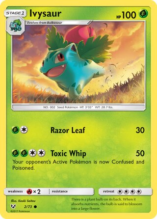 Ivysaur, Shining Legends 002/073
