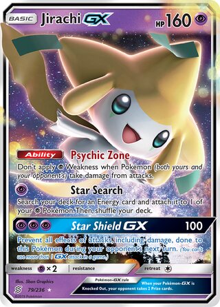 Jirachi-GX, WC Deck 2019 (Perfection) 079/236