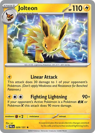 Jolteon, Prismatic Evolutions 029/131
