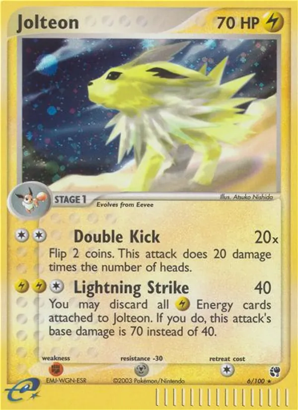 Jolteon, Sandstorm 006/100