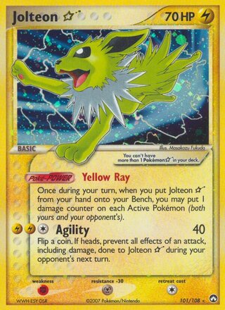 Jolteon ☆, WC Deck 2008 (Psychic Lock) 101/108