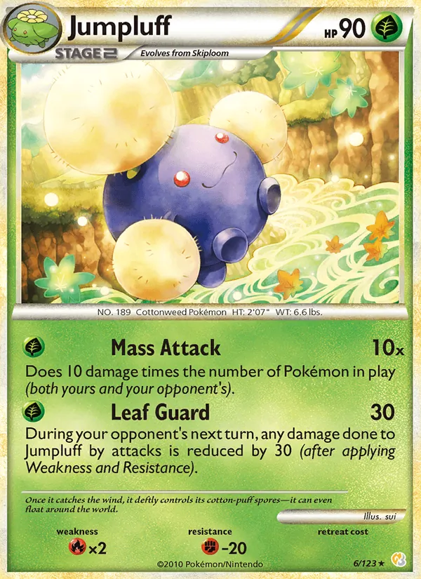 Jumpluff, HeartGold & SoulSilver 006/123