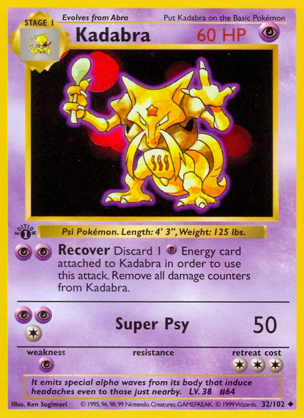 Kadabra, Base 032/102
