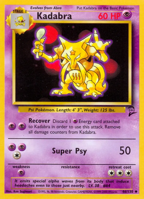 Kadabra, Base Set 2 046/130